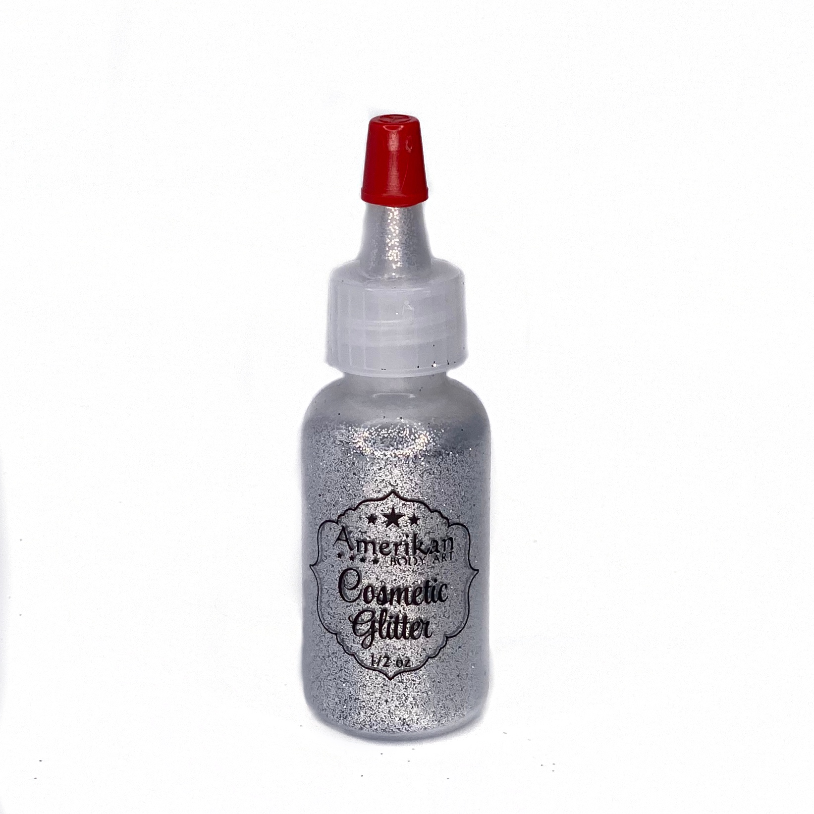 Chrome Silver 1/2oz Poof Bottles