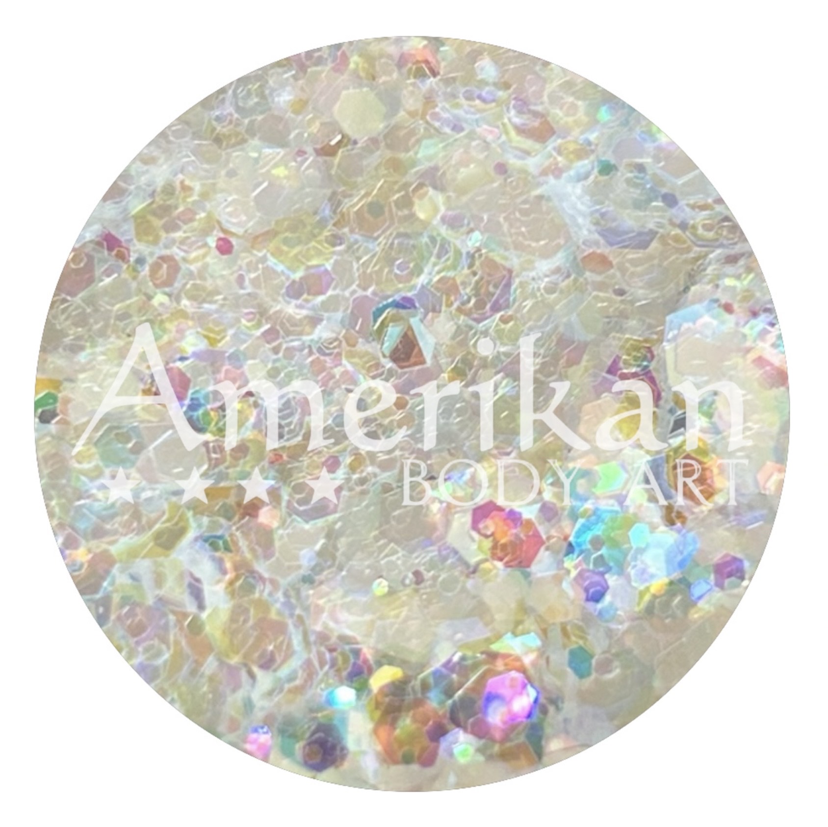 Holographic White Chunky Glitter Blend