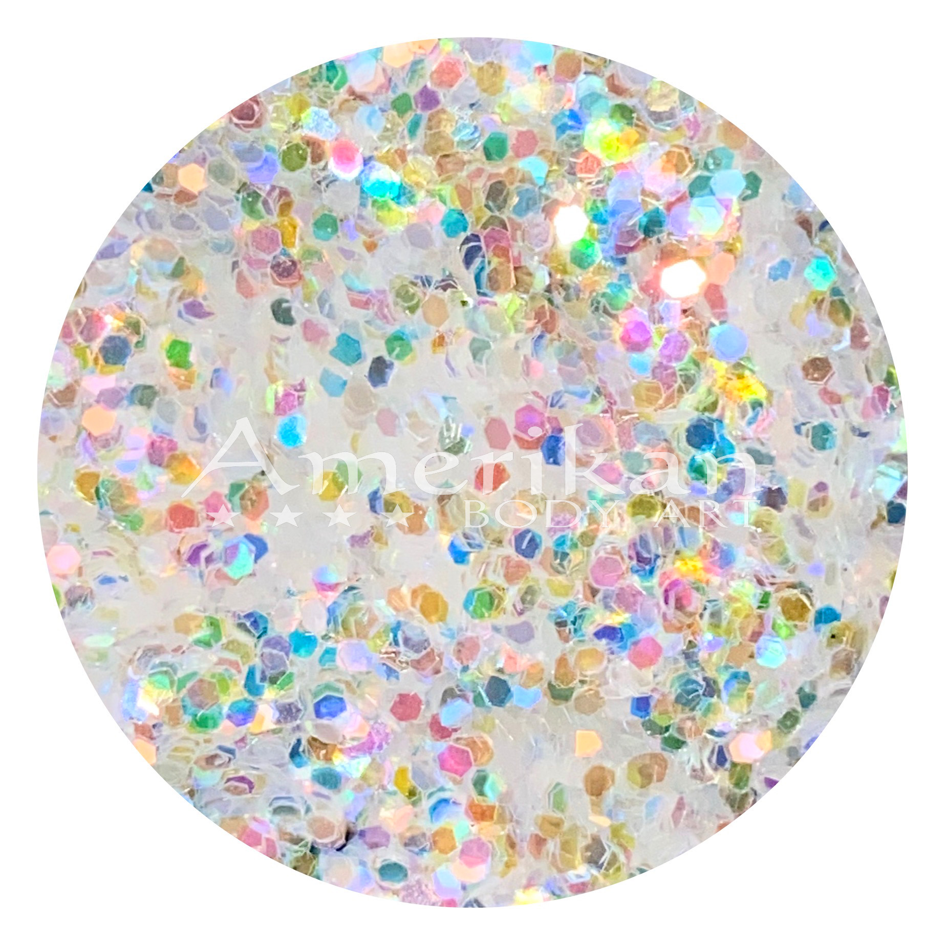 Holographic White Chunky Glitter (0.040