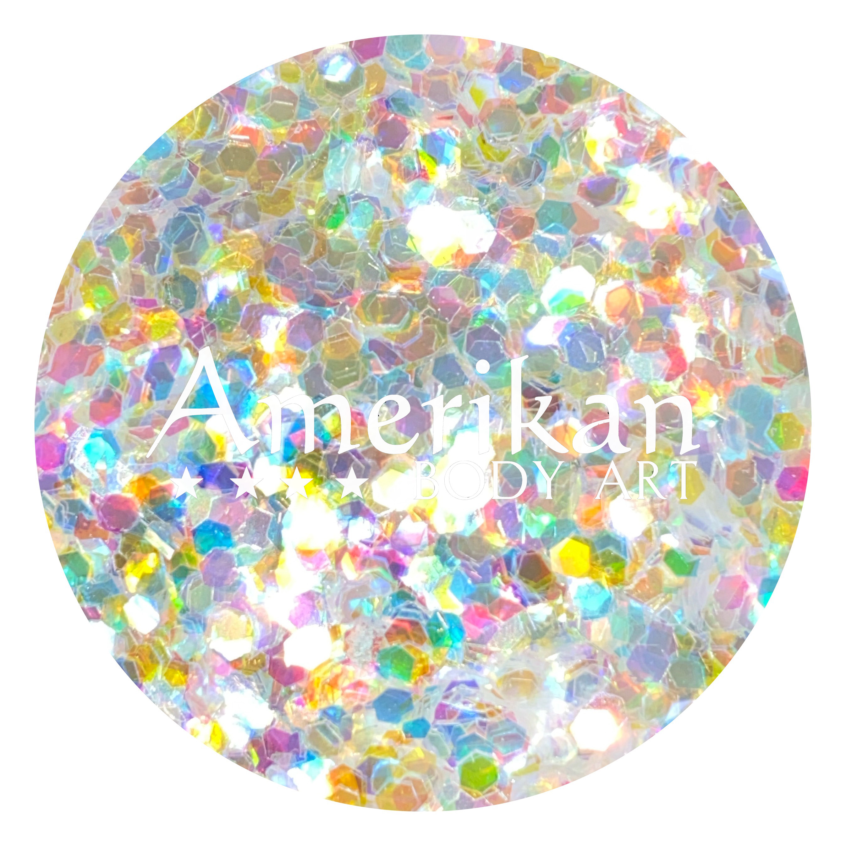 Holographic White Chunky Glitter (0.062