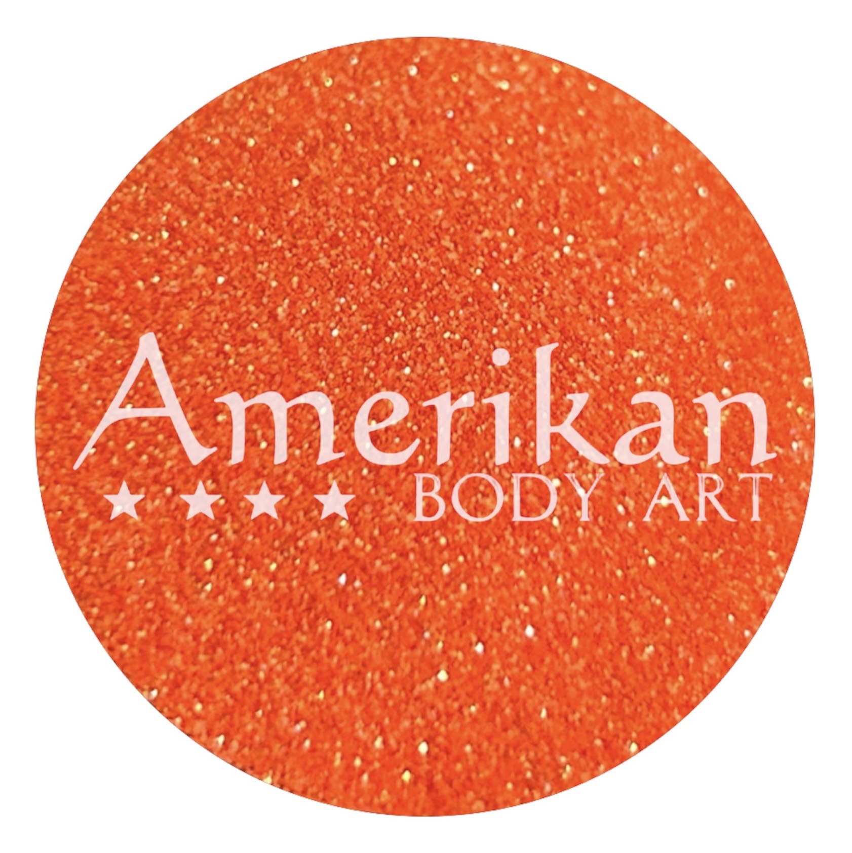 Electric Orange Glitter