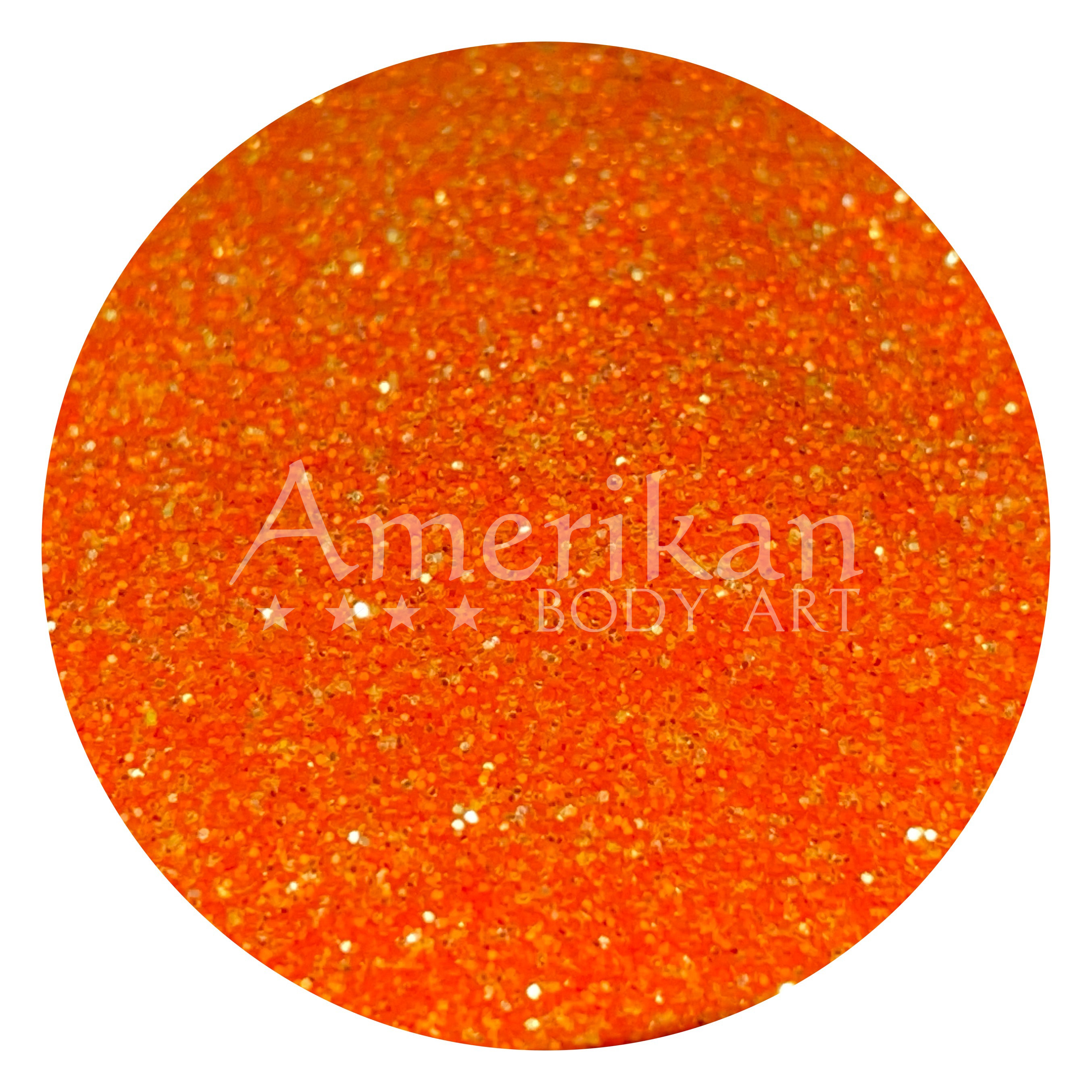 Electric Orange Fine Glitter