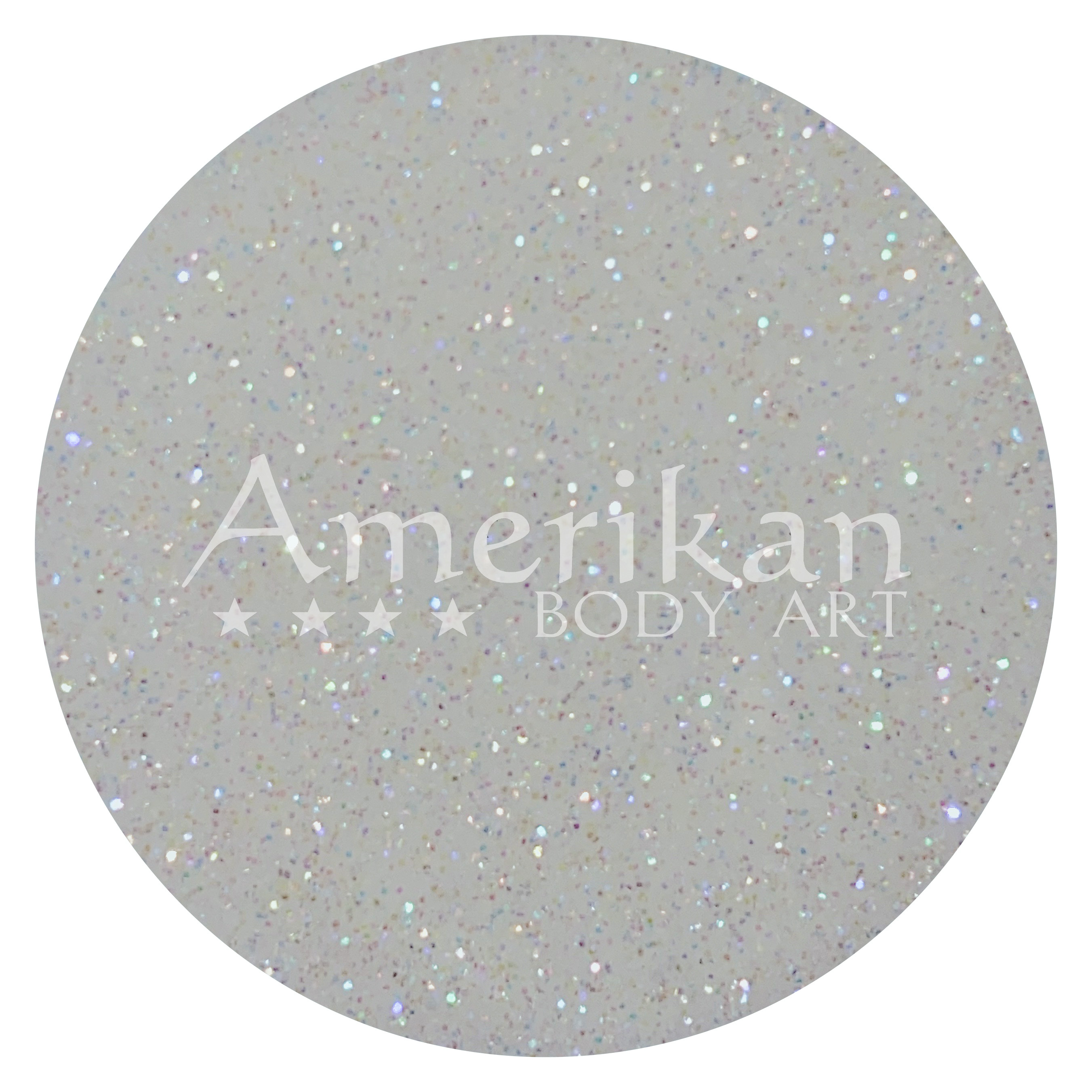 Holographic White Bulk Glitter